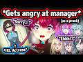 Marine Hired Cute IRL Actress To Fool FLOW GLOW By Acting As Her Manager Hololive
