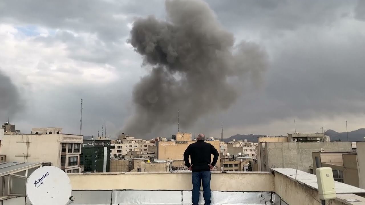 Iran war: Strikes in Tehran and parts of Israel, Lebanon, Kuwait and Cyprus caught on video