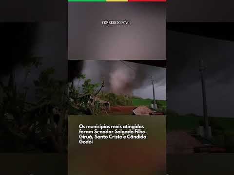 Tornado que atingiu o Noroeste do RS pode ter registrado ventos de até 300 km/h