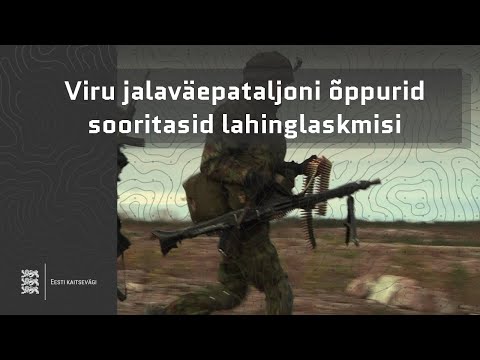 Viru jalaväepataljoni õppurid sooritasid lahinglaskmisi