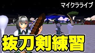 【ゆっくりみぃちゃんのマイクラライブ】抜刀剣の練習
