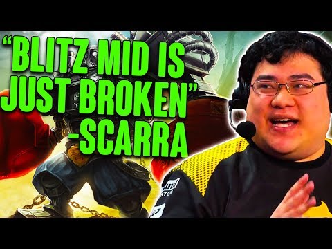 SCARRA THINKS MY BLITZCRANK MID IS BROKEN!! | Twitch Rivals Scrims