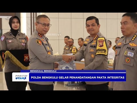 POLDA BENGKULU GELAR PENANDATANGAN PAKTA INTEGRITAS DAN PENYERAHAN DIPA 2025
