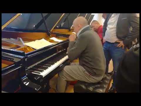 Ivo Pogorelich Visiting "Steinway & Sons" Factory In Hamburg ..November, 16 ..2017 ..