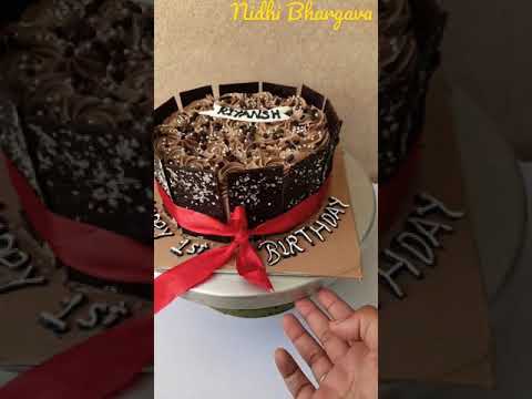 Chocolate Cake | Chocolate Cake Racipe | Easy Cake Design | #Shorts #cakesbynidhibhargava ☺