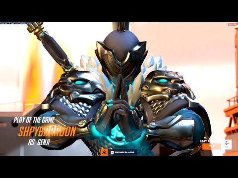 SPEEDLIY PRO GENJI AND ECHO GAMEPLAY! POTG! [ OVERWATCH 2 SEASON 4 TOP 500 ]