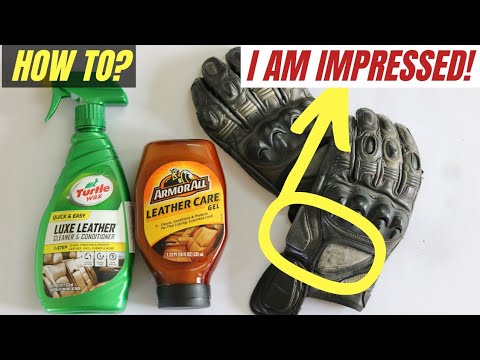 TURTLE WAX VS ARMOR ALL HOW TO DRY, CLEAN, REPAIR, RESTORE LEATHER GLOVES & CAR SEATS CLEANING GEL