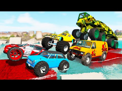 Monster Trucks Mud Battle #4 - Beamng drive