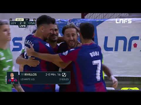 Gol Rivillos (2-0) Levante UD FS - Osasuna Magna. J1, 1Div. LNFS