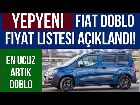 Yeni Fiat Doblo Türkiye Satış Fiyat Listesi Açıklandı! EN UCUZ KARDEŞ ARTIK DOBLO