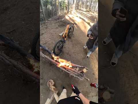 Custom Wooden Bike Jump Over Fire 🔥