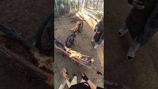 Custom Wooden Bike Jump Over Fire 🔥