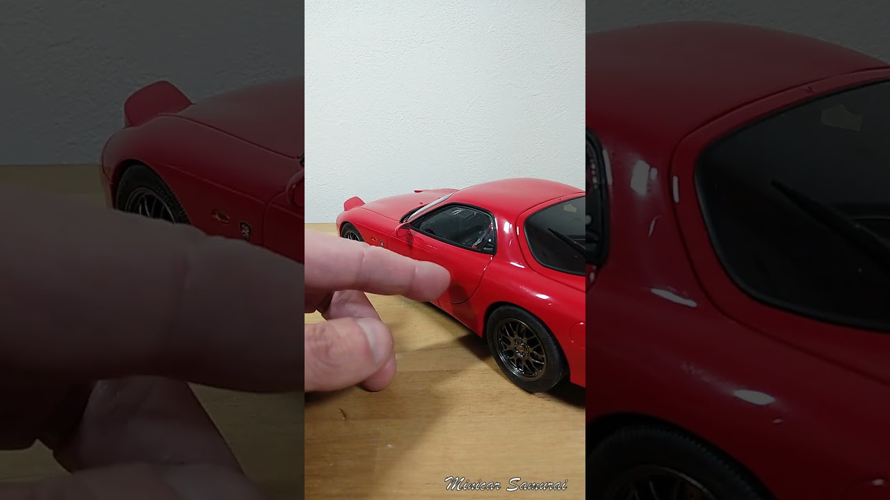 Mazda RX-7 FD diecast model car close door #car #automobile #diecast #toys