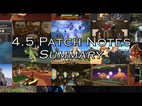FFXIV: 4.5 Patch Notes Summary