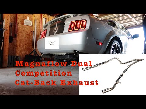 Magnaflow Dual Competition Cat-Back Exhaust on 2006 V6 Mustang