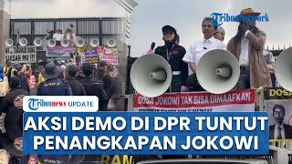 Peringatan '1 Tahun Bongkar Ijazah Palsu', Massa Tuntut Penangkapan Jokowi dan Adili Gibran di DPR