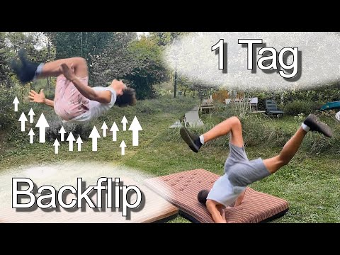 BACKFLIP lernen an EINEM TAG?! 🤯