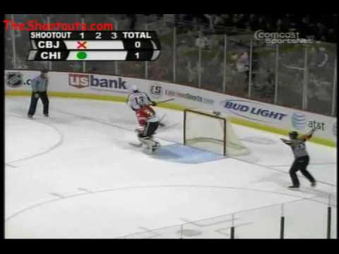 Columbus Blue Jackets (4) @ Chicago Blackhawks (5) Shootout March 30, 2008