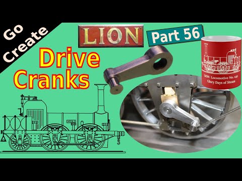 Lion Locomotive in 5" gauge part 56 - Making the Drive Cranks