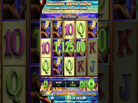 Thumbnail for video: 👉 Flame Dancer old Novomatic Slot Massive Hit 🫰