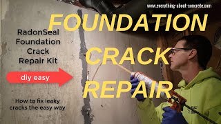 HOW TO FIX LEAKS IN BASEMENT WALLS : FOUNDATION CRACK REPAIR