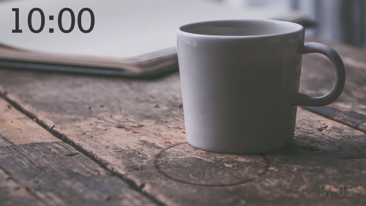 Coffee break - 10 min Countdown with Alert