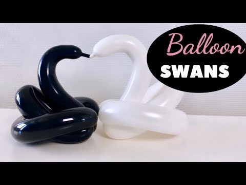 , title : 'DIY: How to make a balloon swan| De Ballonnen Mama'