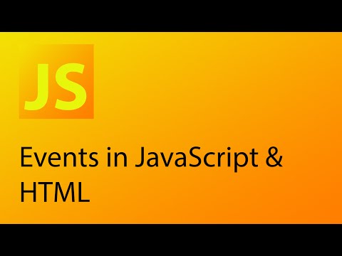 Javascript Tutorial 5 Javascript And Html Events