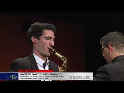 Andorra SaxFest 2019 - Maxime BAZERQUE - Rhapsodie by Claude DEBUSSY