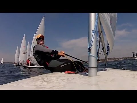 Laser Sailing - Racing Ride Along with Andrew Scrivan - GoPro[HD]