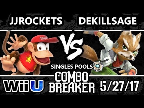 Combo Breaker 2017 Smash 4 - E2C | JJROCKETS (Diddy Kong) vs CR | dekillsage (Fox) - WiiU Tournament