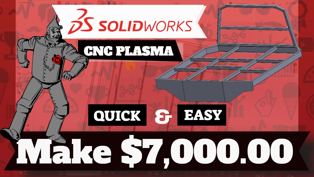 Designing a truck bed with weldments in SolidWorks