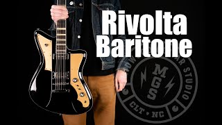 Video thumbnail for The Rivolta Mondata Baritone VII | A low-frequency masterpiece by Midwood Guitar Studio