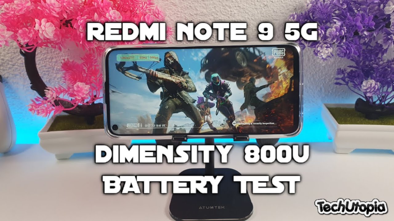 Redmi Note 9 5G/Note 9T Battery drain test/Gaming PUBG SOT/after updates/heat/temps Dimensity 800U