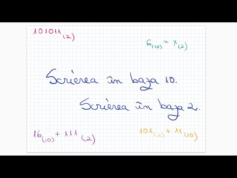 Scrierea in baza 10. Scrierea in baza 2 - Clasa a V-a