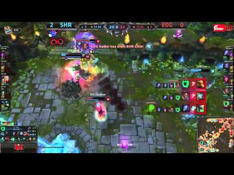SHR Corn Big Fail Oriana Ultimate  EDG vs SHR Game 3 - LOL World Quater Final 2014