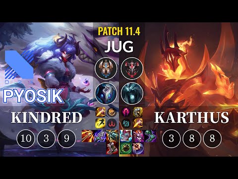 DRX Pyosik Kindred vs Karthus Jungle - KR Patch 11.4