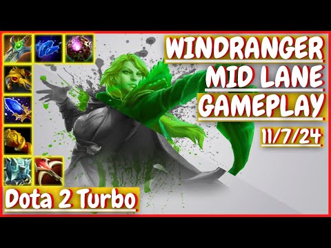 Windranger 11/7/24 [MID LANE] [Gameplay DOTA 2 Turbo] 7.32