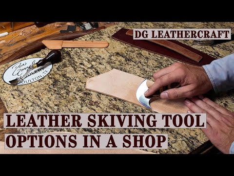 Leather Skiving Tool Options in a Shop