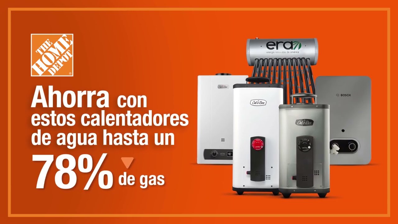 Ahorra con estos calentadores de agua hasta un 78% de gas | Plomería | The Home Depot Mx Mx