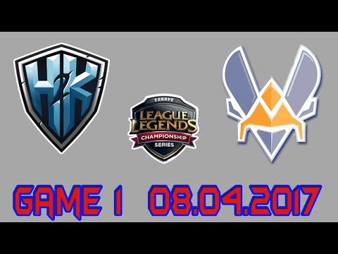 [EU LCS Summer 2017 W9D2] H2K vs VIT Game 1 Highlights | H2K vs Vitality