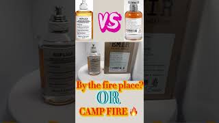 By the fire place?Or Camp fire?Comparison video dropping soon!#fragrance #review #trending #shorts