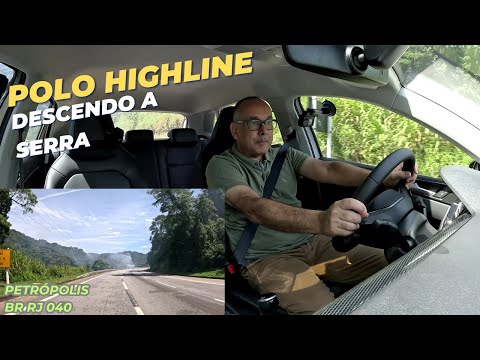 DESCENDO a SERRA de PETRÓPOLIS no MODO MANUAL (AISIN AT/06) O VW POLO HIGHLINE 2024 ACELERA FORTE.