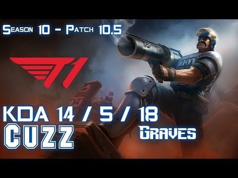 T1 Cuzz GRAVES vs REK'SAI Jungle - Patch 10.5 KR Ranked