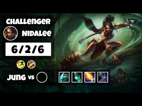 Nidalee vs Jarvan IV EU Challenger JUNGLE (6/2/6) - v11.6