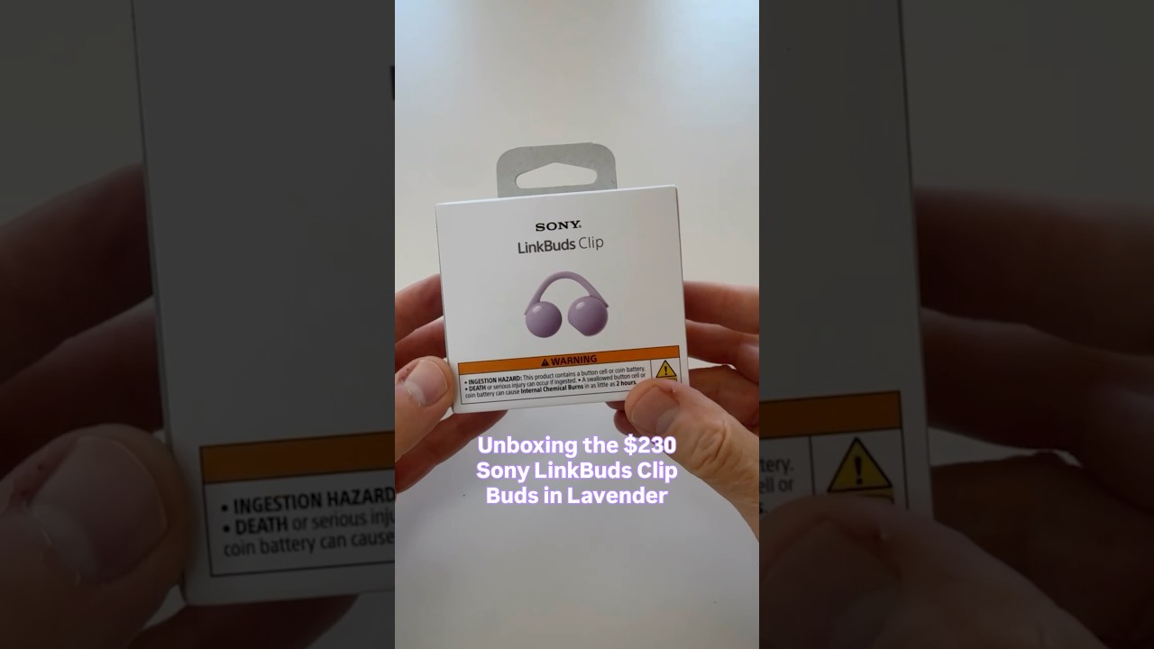 Unboxing Sony’s New $230 LinkBuds Clip Buds 🔊