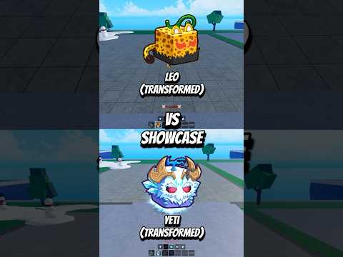 Leo Transformed vs Yeti Transformed #dispecs #roblox #bloxfruit #bloxfruits