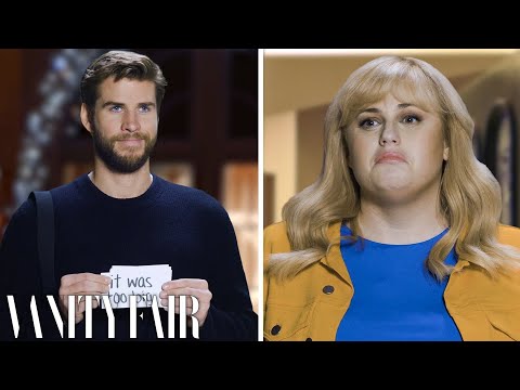 レベル・ウィルソン、リアム・ヘムズワースとアダム・デヴァインとのラブコメを再現｜Vanity Fair (Rebel Wilson Recreates Rom-Coms with Liam Hemsworth and Adam Devine | Vanity Fair)