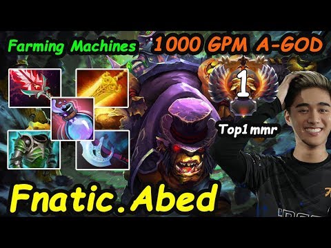 Fnatic Abed - [Alchemist] MIDLANE 10K Farming Machnies 1000 GPM Top1 MMR Dota 2 7.22 Gameplay