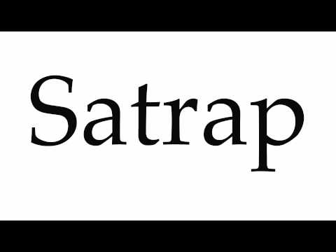 How to Pronounce Satrap